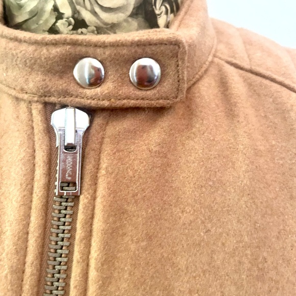 Gap Wool  Quilted Moto Jacket Size Small - Picture 2 of 8